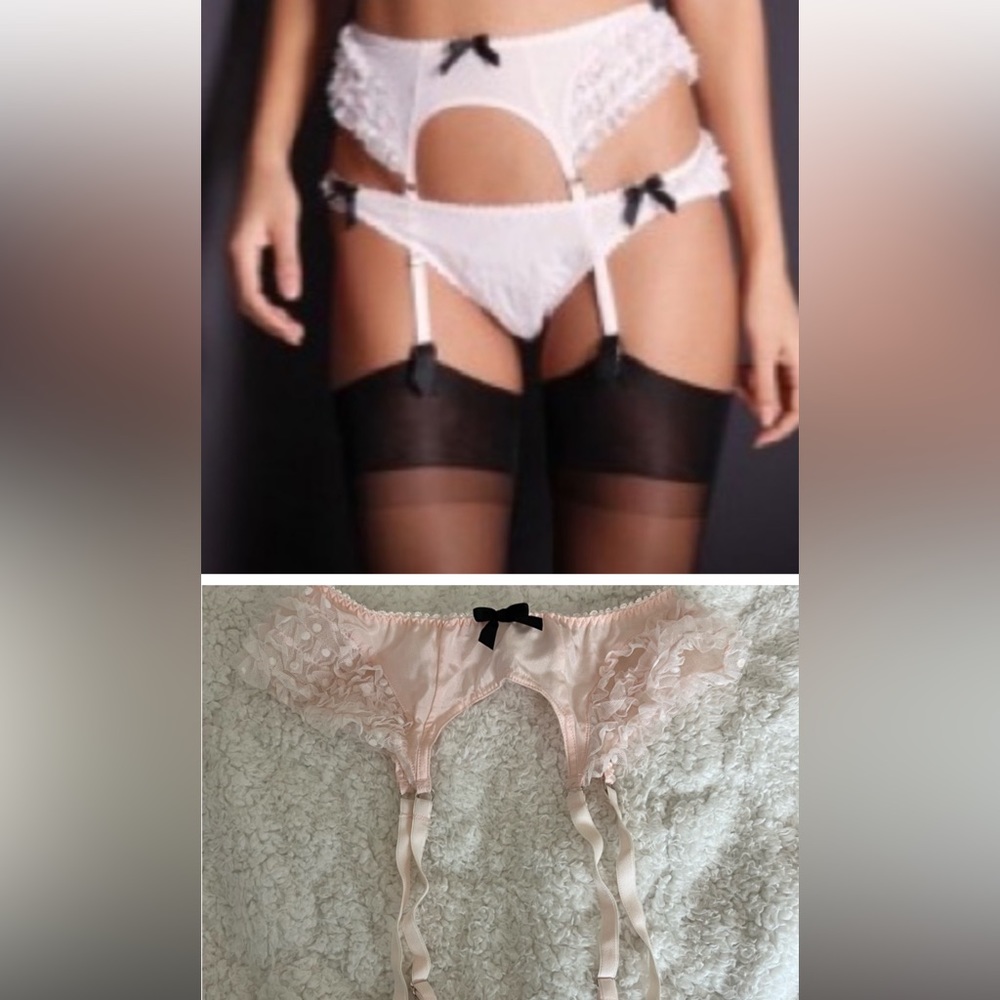 Agent Provocateur Trista Suspender Size 2 Pink